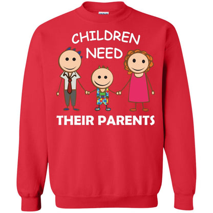 Children Need Their Parents End Separation Family Shirt Red