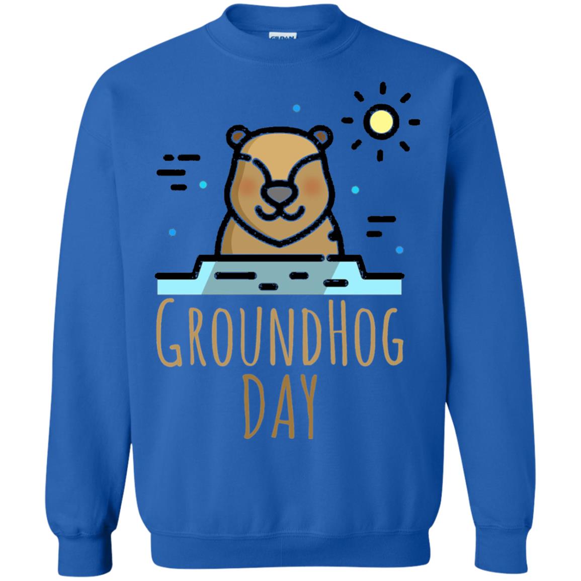 Happy Groundhog Day T-shirt Feb 2nd Royal