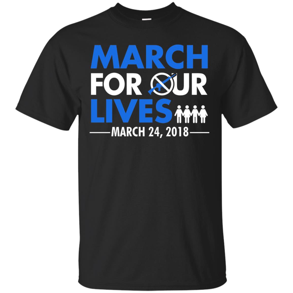March For Our Lives March 24 2018 Gun Control T-shirt Black