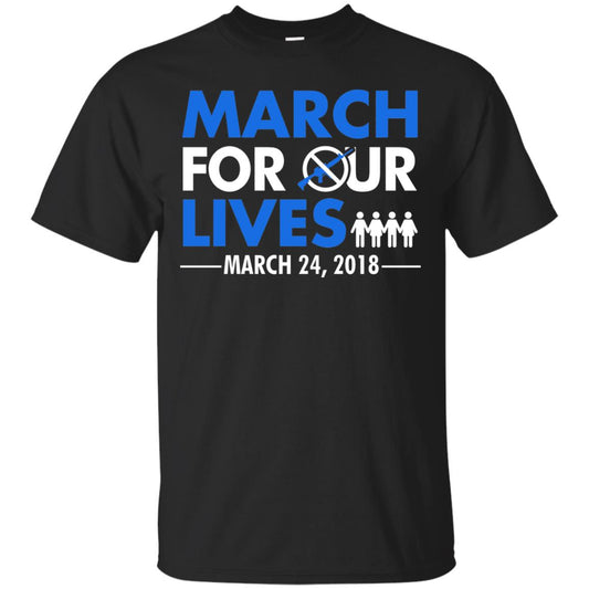 March For Our Lives March 24 2018 Gun Control T-shirt Black