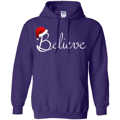 Believe Best Santa Christmas T-shirt Purple