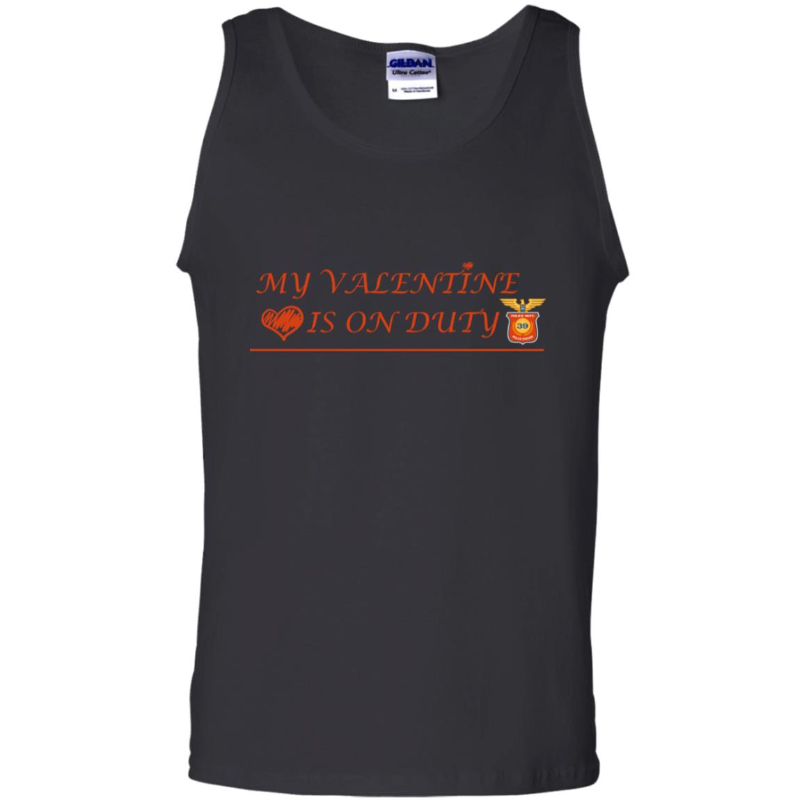 My Valentine Is On Duty Police Station Shirt Black