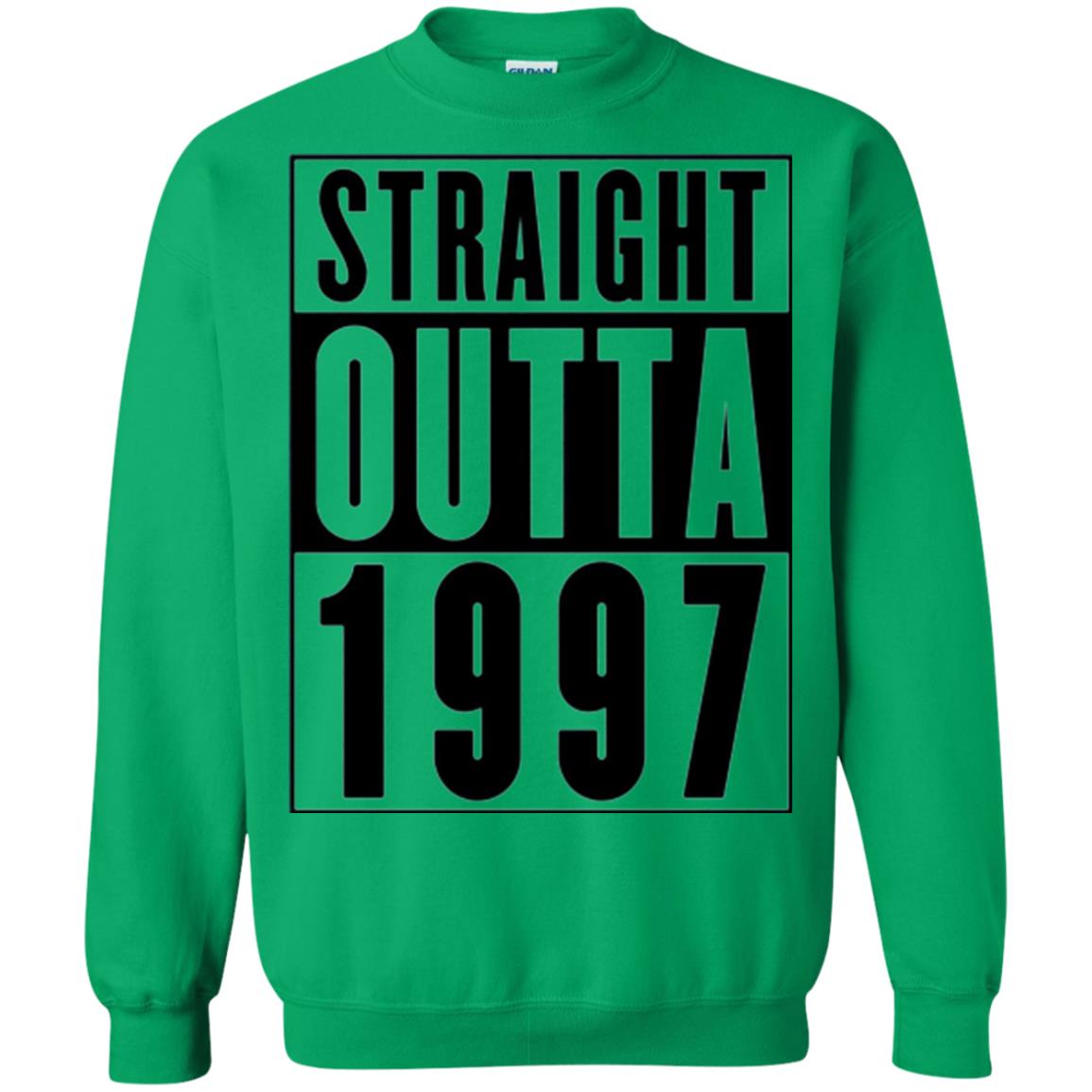Straight Outta 1997 Cool 21st Birthday T-shirt Irish Green