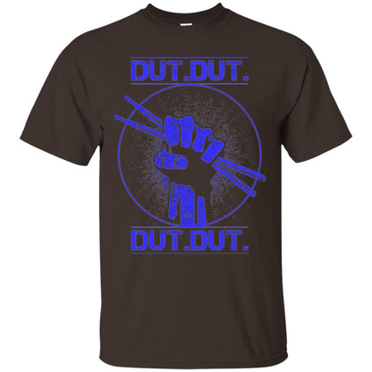 Drum Lovers T-shirt Dut Marching Band Dark Chocolate