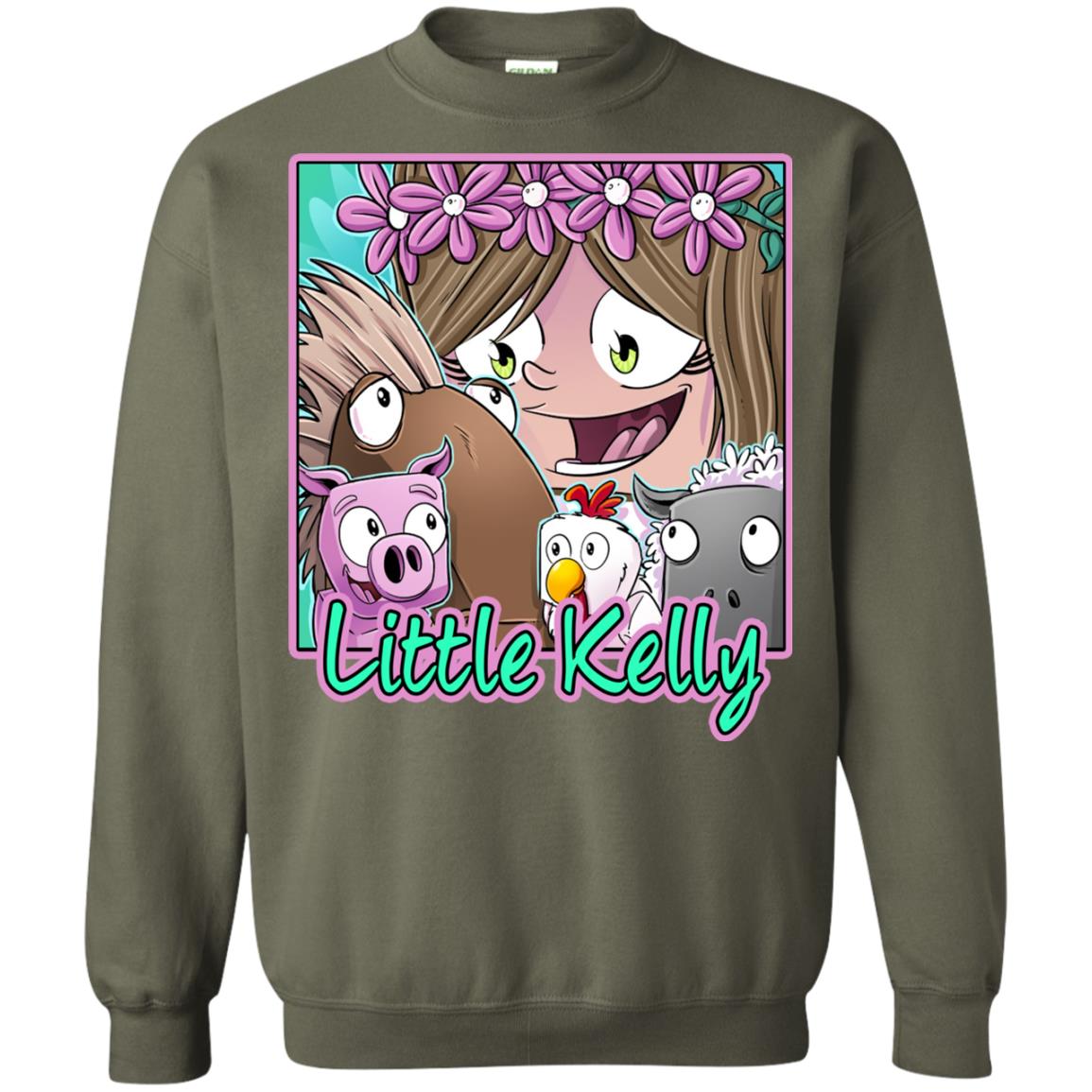 Little Kelly Minecraft Little Club Adventures Shirt Military Green