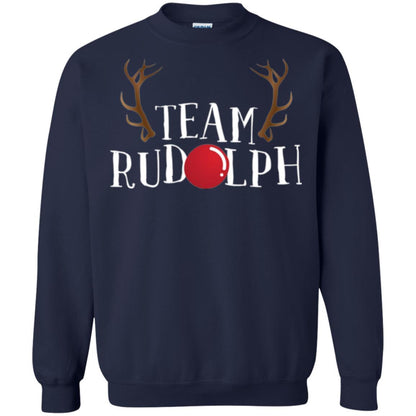 Christmas T-shirt Reindeer Team Rudolph Navy