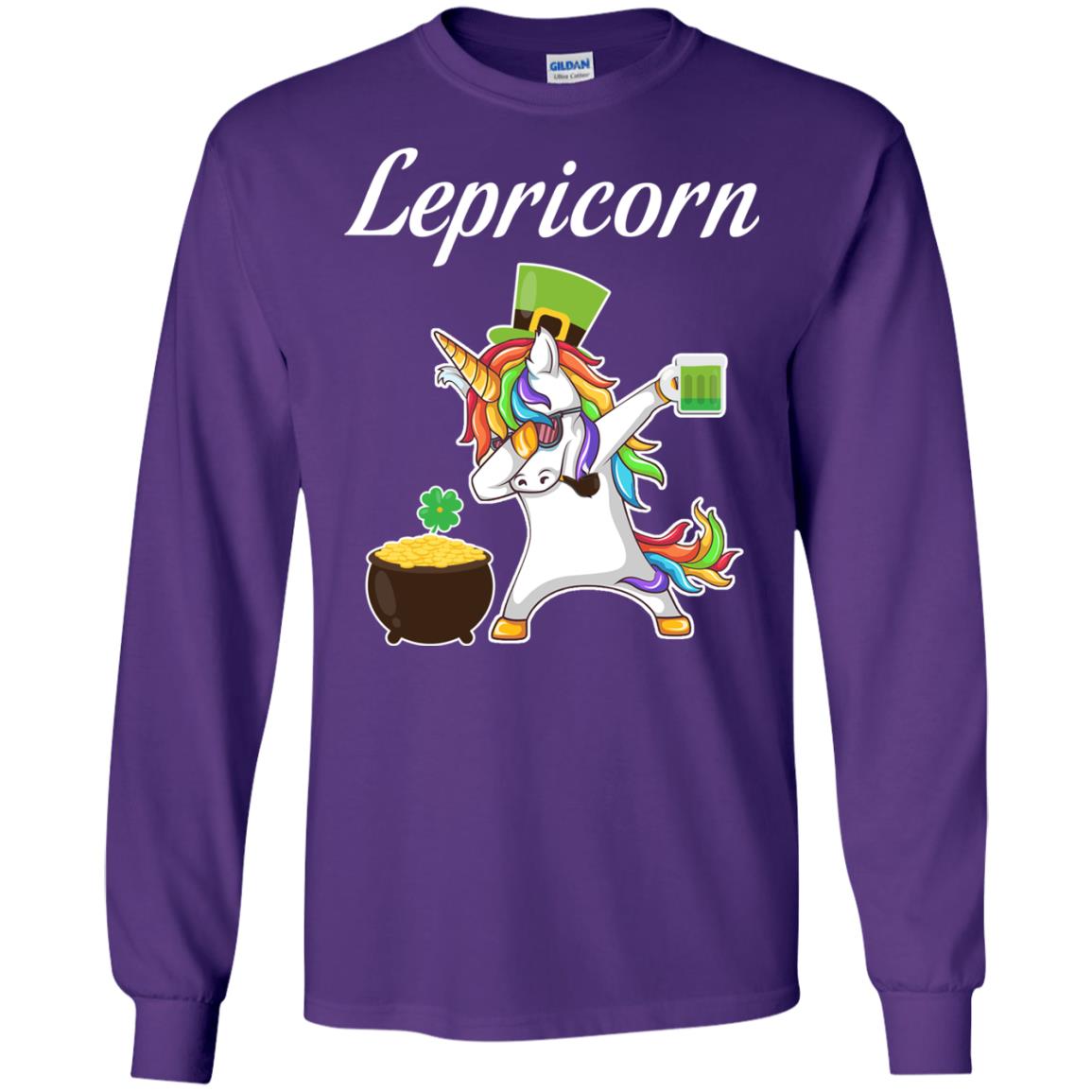 Lepricorn Saint Patrick's Day T-shirt Purple