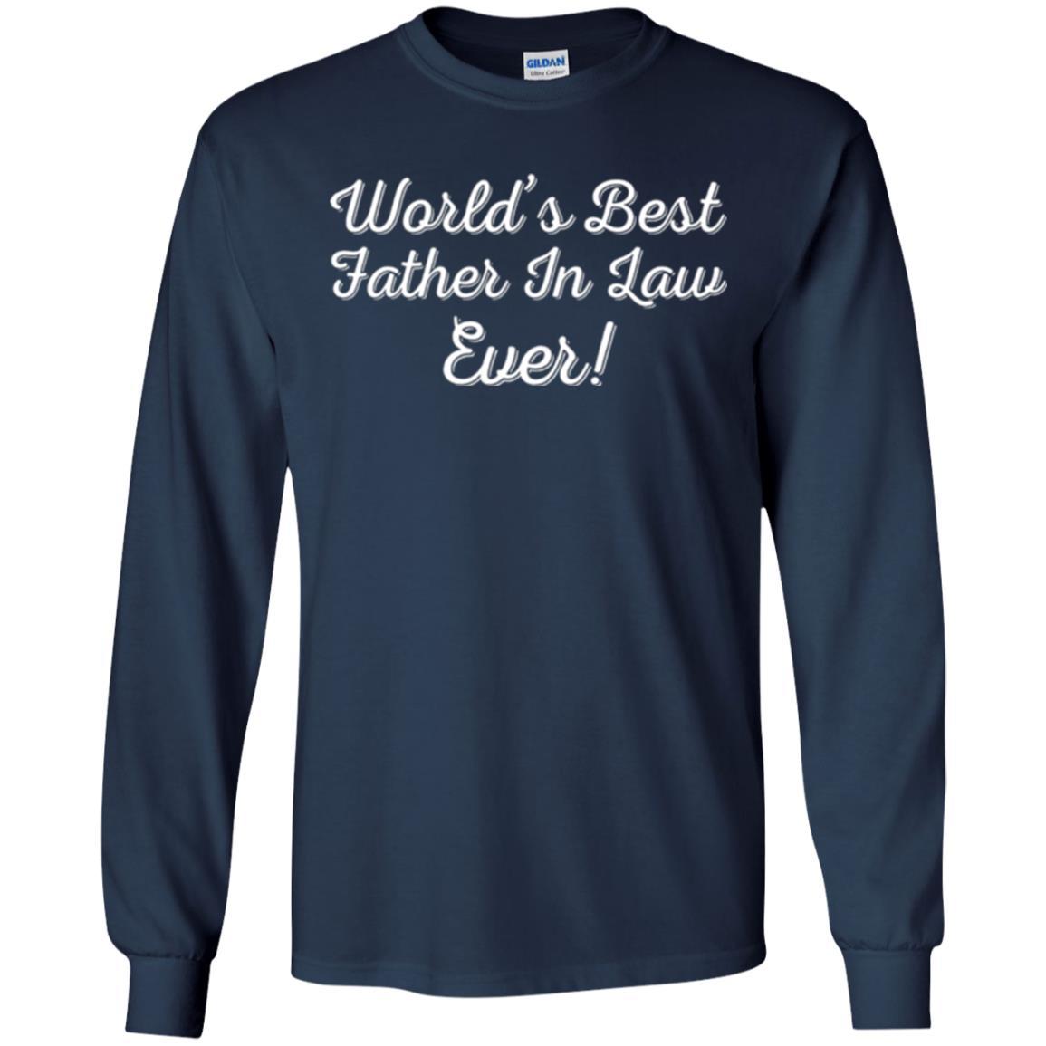 Daddy T-shirt World's Best Father In Law Ever T-shirt Navy