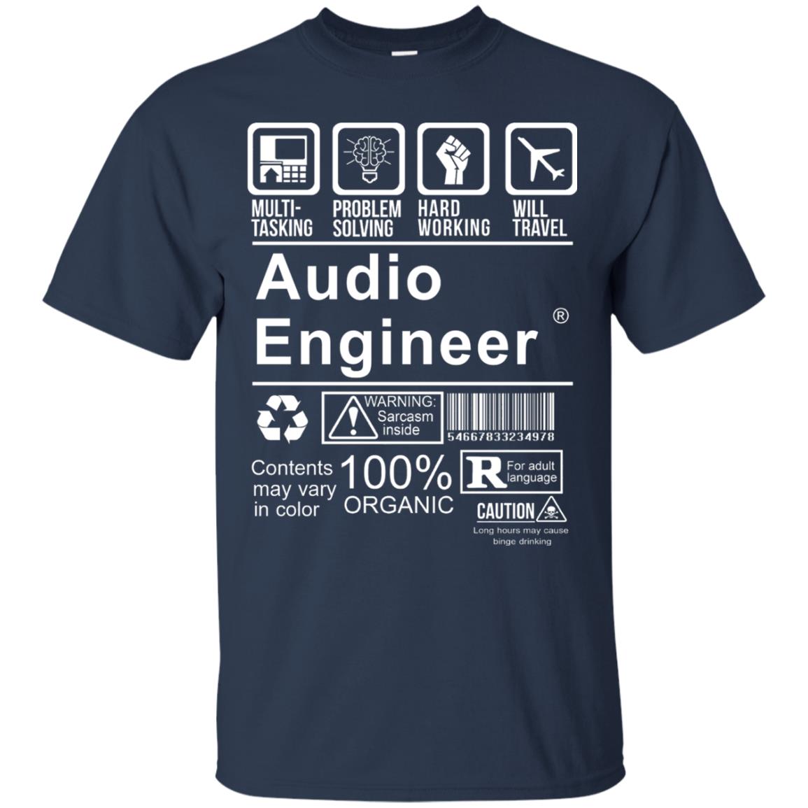 Audio Engineer Shirt Multi Tasking Problem Solving Navy