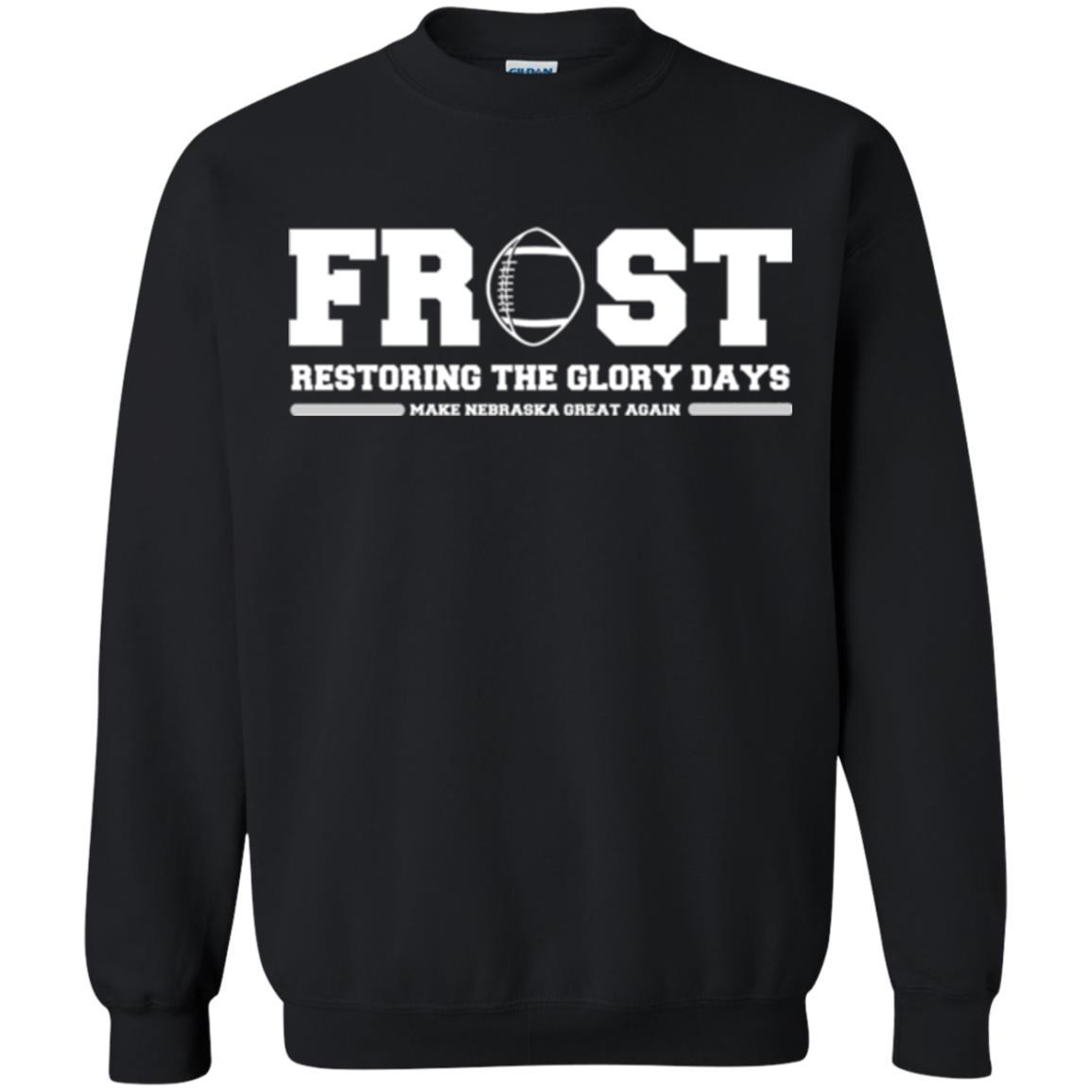Football T-shirt Scott Frost 2018 Make Nebraska Black