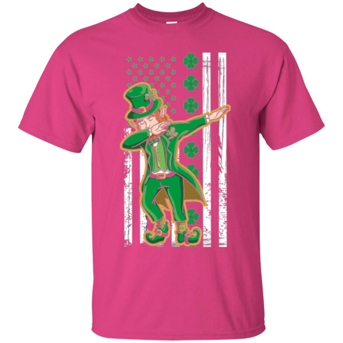 Dabbing Leprechaun St. Patrick's Day T-shirt Heliconia