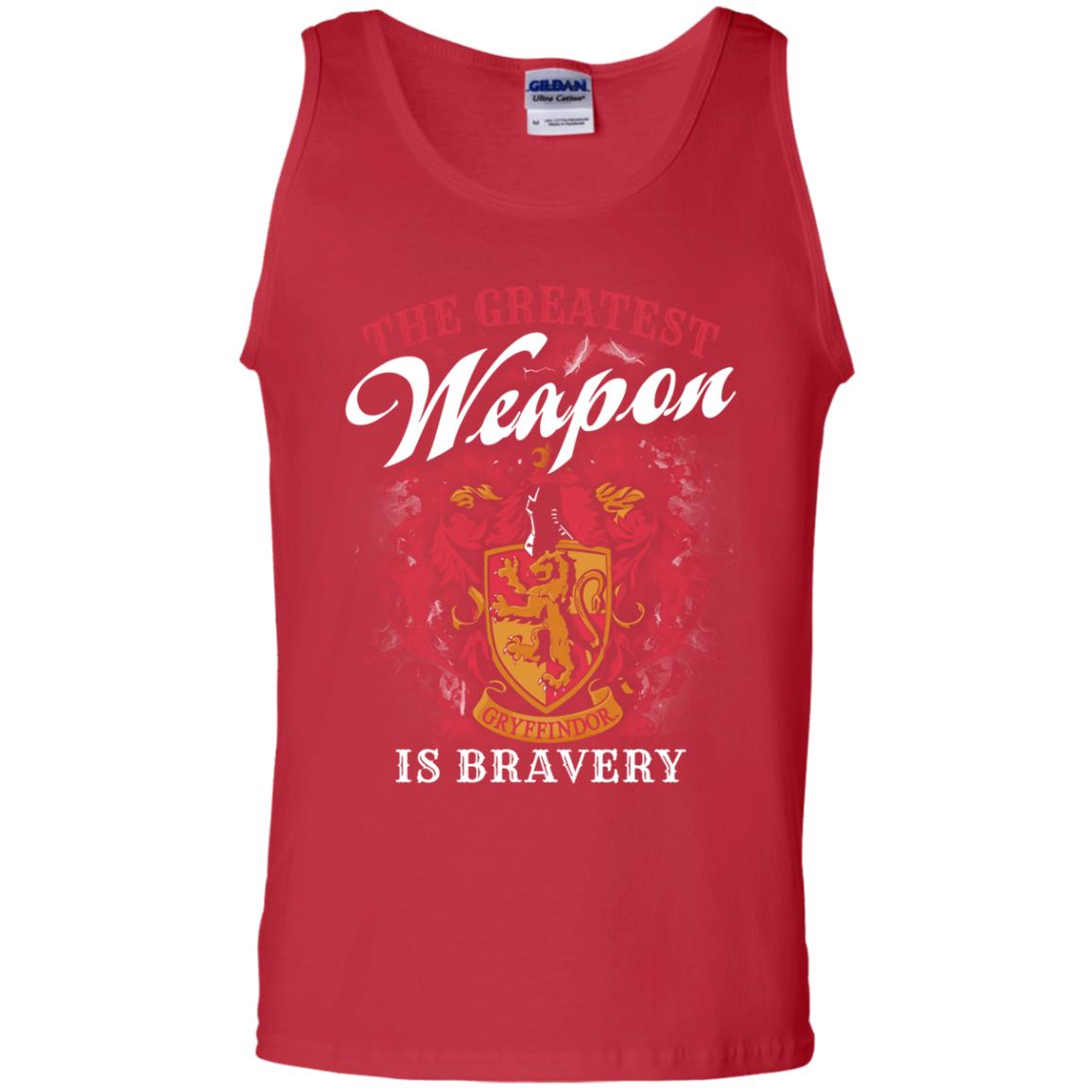 The Greatest Weapon Is Bravery Harry Potter Fan T-shirtG220 Gildan 100% Cotton Tank Top