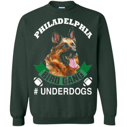 Football Lover T-shirt Philadelphia Bird Gang Underdogs 2018 Forest Green