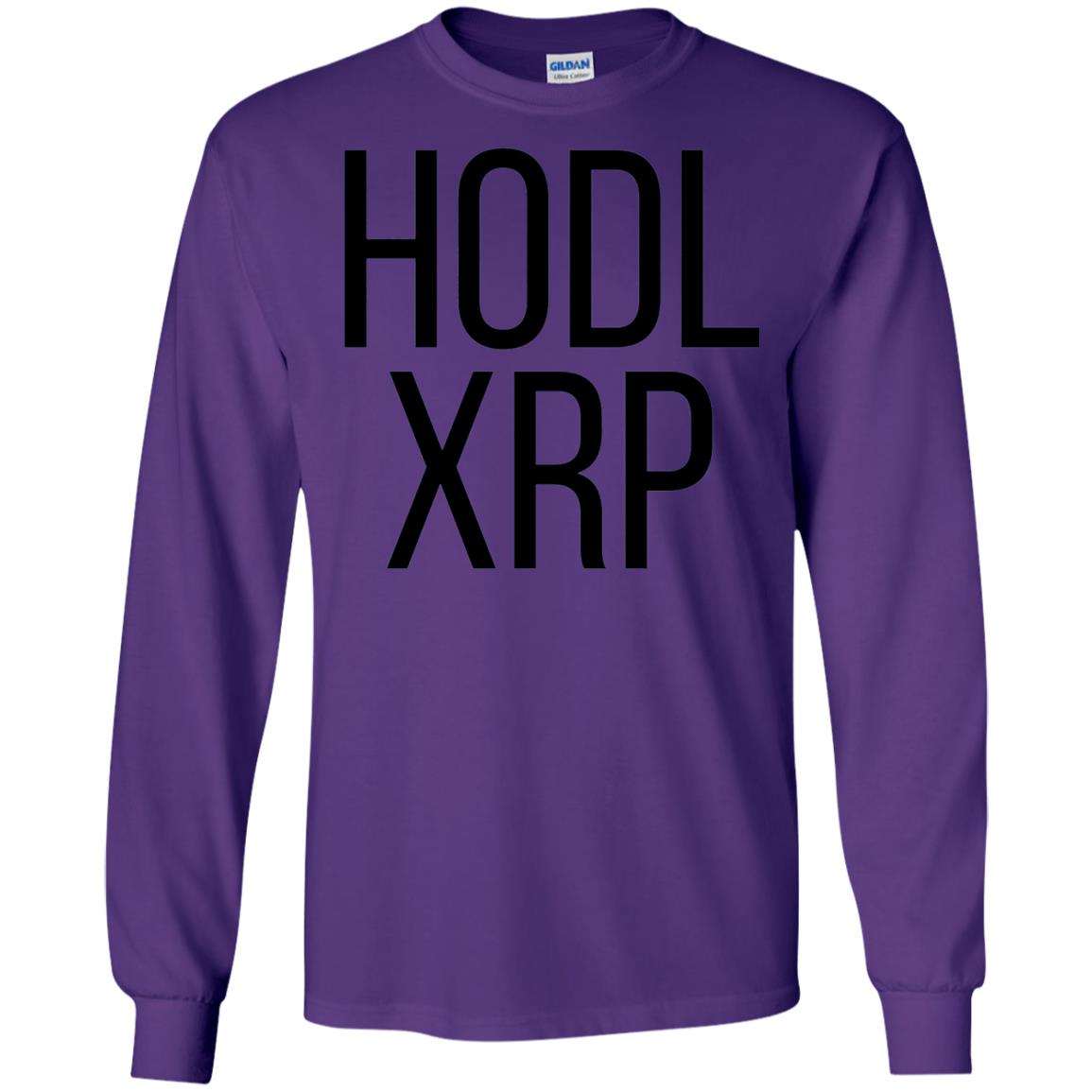 Hodl Xrp Ripple Cryptocurrency Alt Coin T-shirt Purple