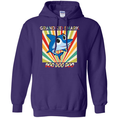 Grandkids Shark Doo Doo Doo Family Shark Gift Shirt Purple