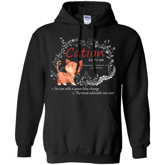 Cation An Ion With A Paws-itive Charge The Most Adorable Ion Ever Positive Thinking Day Shirt Black