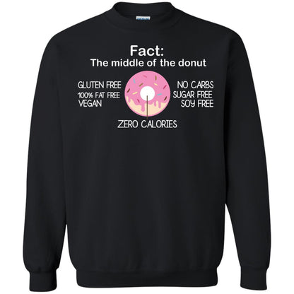 Fact The Middle Of The Donut Zero Calories Shirt Black