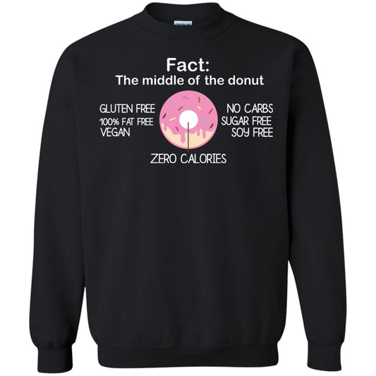 Fact The Middle Of The Donut Zero Calories Shirt Black