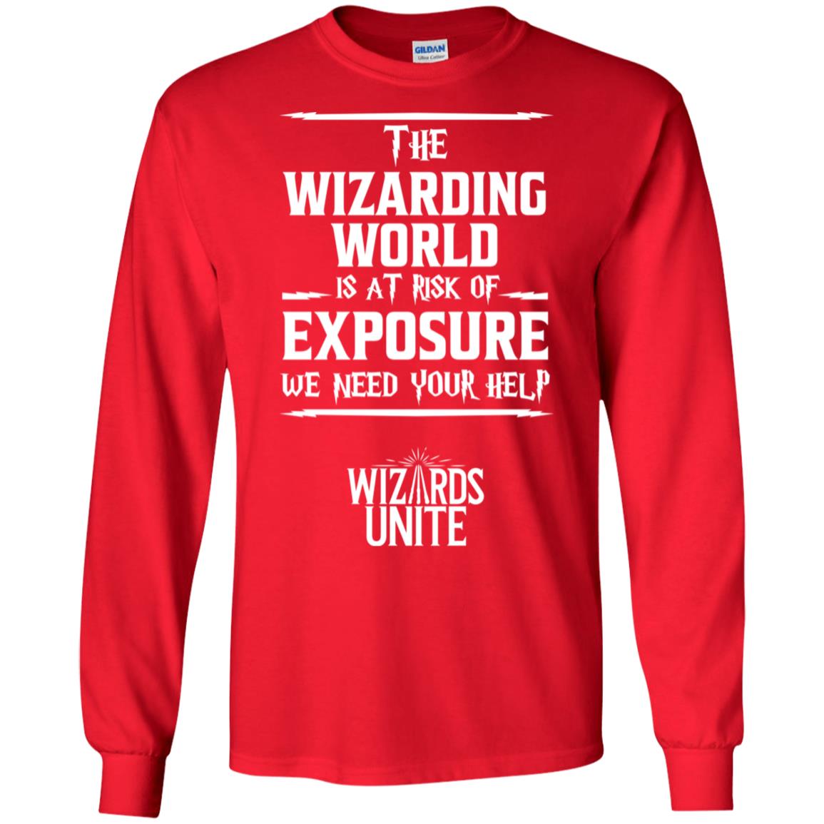 The Wizarding World Is At Risk Of Exposure Harry Potter T-shirt Red