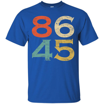 Classic Vintage Style 86 45 Anti Trump T-shirt Royal