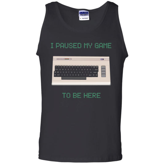 Retro Gamer T-shirt I Paused My Game To Be Here Black