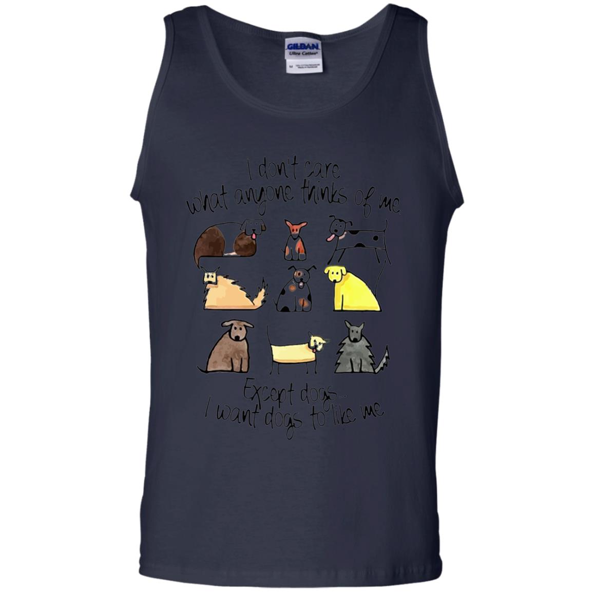 Dog Lover T-shirt I Don_t Care What Anyone Thiks Of Me Navy