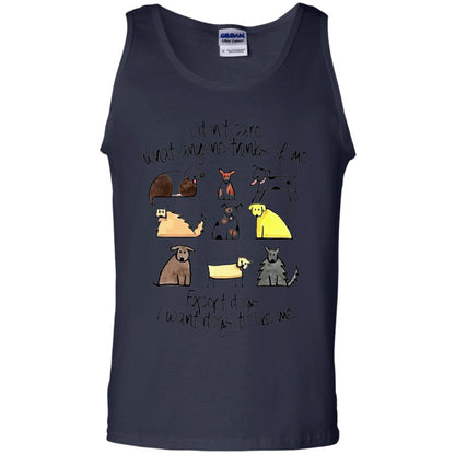 Dog Lover T-shirt I Don_t Care What Anyone Thiks Of Me Navy