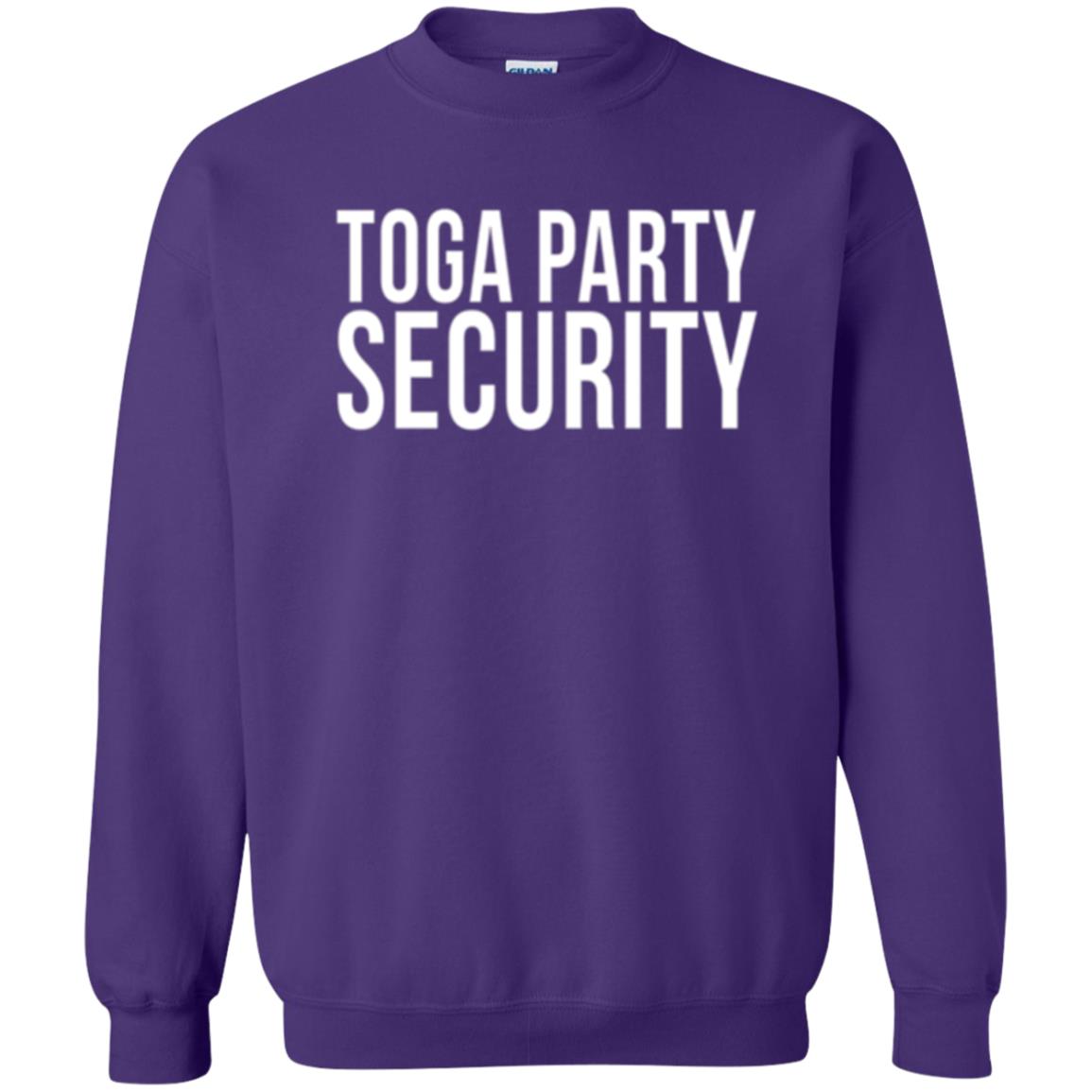 Toga Party Security T-shirt Purple