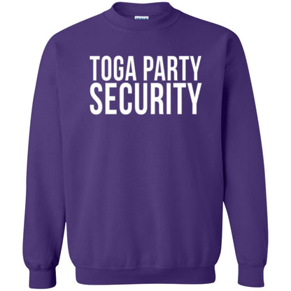 Toga Party Security T-shirt Purple