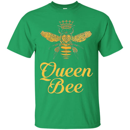 Bee Lover T-shirt Queen Bee Crown T-shirt Irish Green