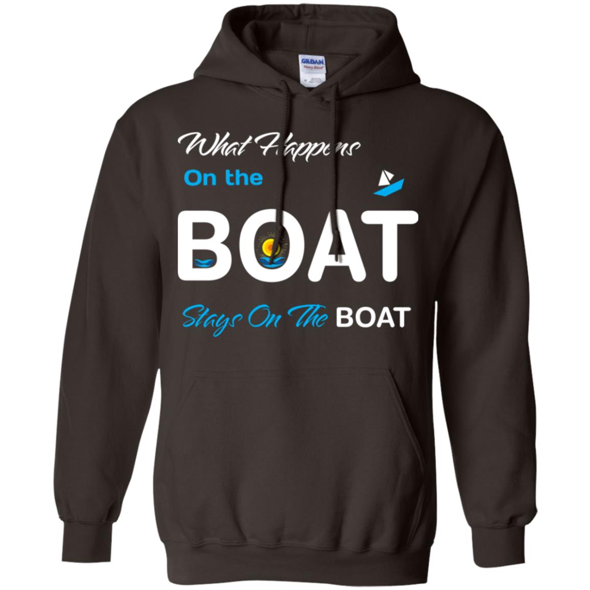 What Happens On The Boat Stay On The Boat Summer Vacation Shirt Dark Chocolate