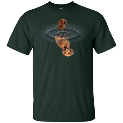 Little Dachshund And Big Shadow Shirt Forest