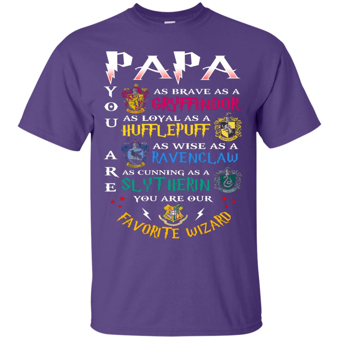 Papa Our  Favorite Wizard Harry Potter Fan T-shirtG200 Gildan Ultra Cotton T-Shirt