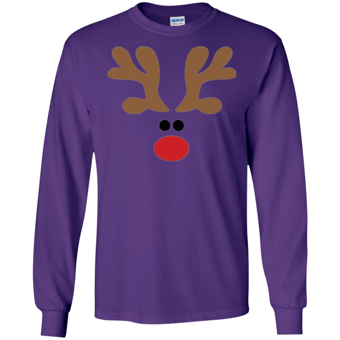 Christmas T-shirt Reindeer Purple
