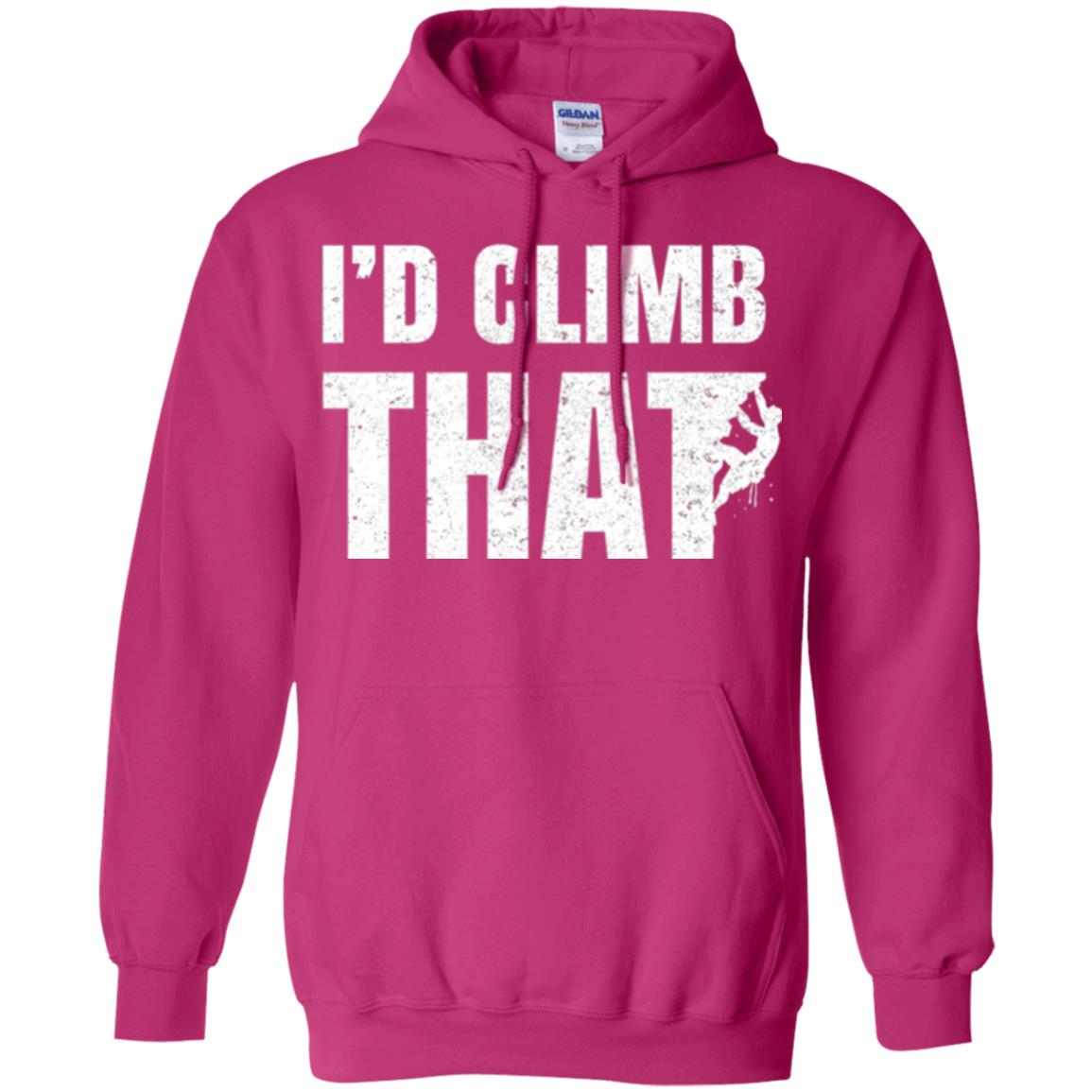 Rock Mountain Climbing T-shirt I_d Climb That Heliconia