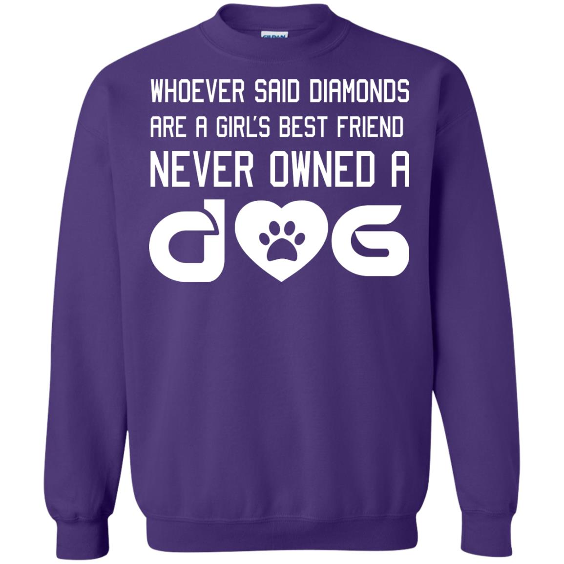 A Girl’s Best Friend Never Owned A Dog Best Dogs Shirt For Girls Purple