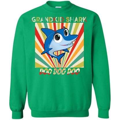 Grandkids Shark Doo Doo Doo Family Shark Gift Shirt Irish Green
