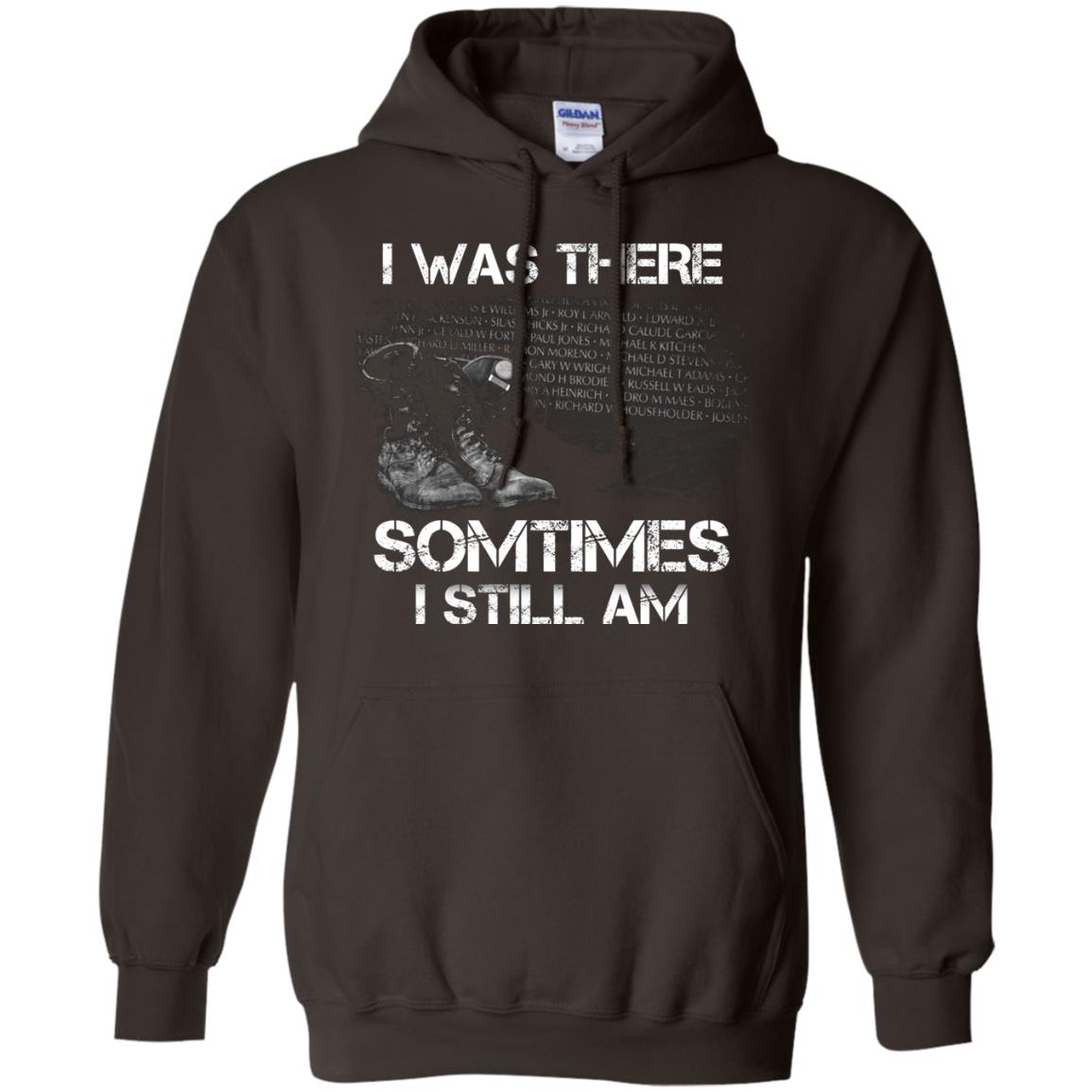 I Was There Sometimes I Still Am Military Shirt Dark Chocolate