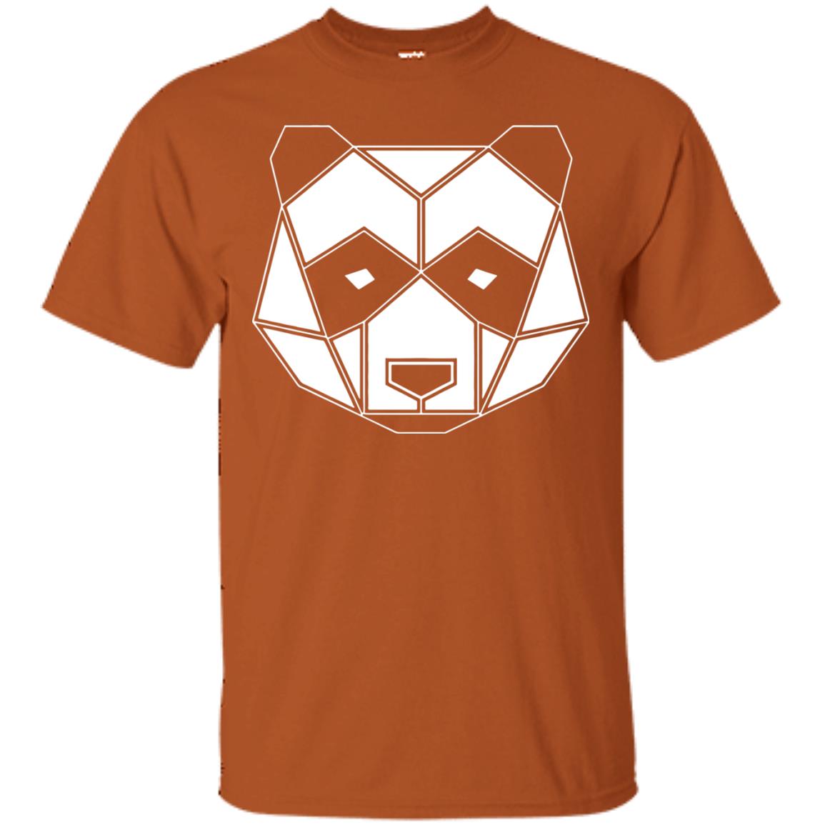 Polygon Geometric Panda Shirt Texas Orange