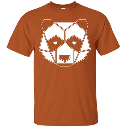 Polygon Geometric Panda Shirt Texas Orange