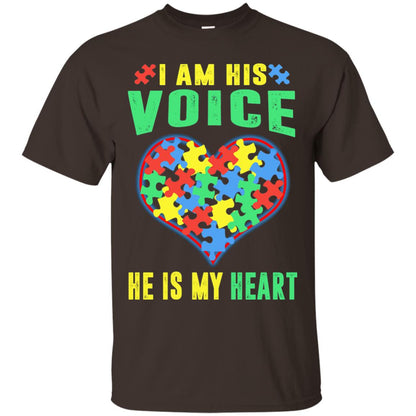 Autism Awareness Shirt He Is My Heart Dark Chocolate