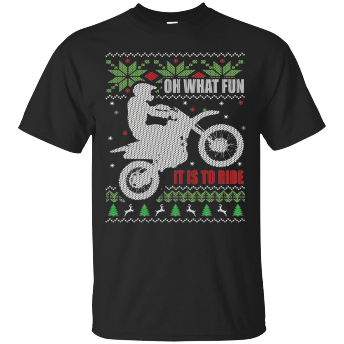 Motorbike T-shirt Oh What Fun It Is To Ride Black