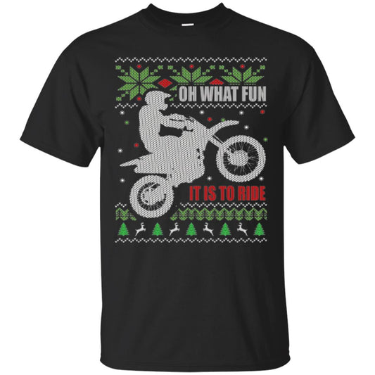 Motorbike T-shirt Oh What Fun It Is To Ride Black