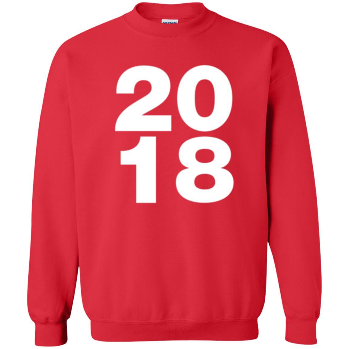 Happy New Year T-shirt 2018 New Year Party T-shirt Red
