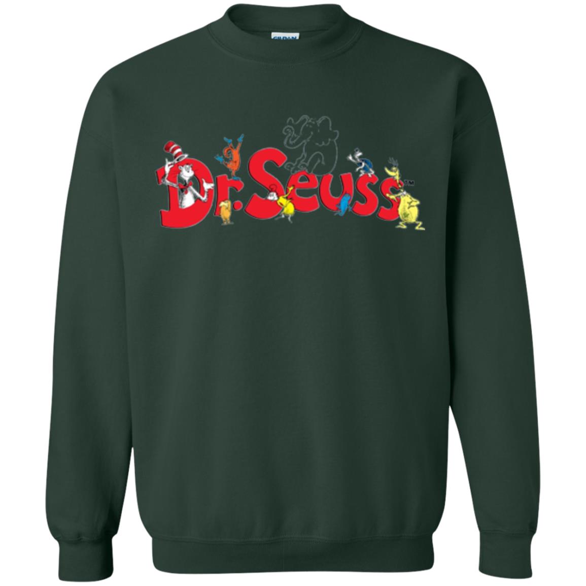 Film Lover T-shirt Dr. Seuss Family T-shirt Forest Green