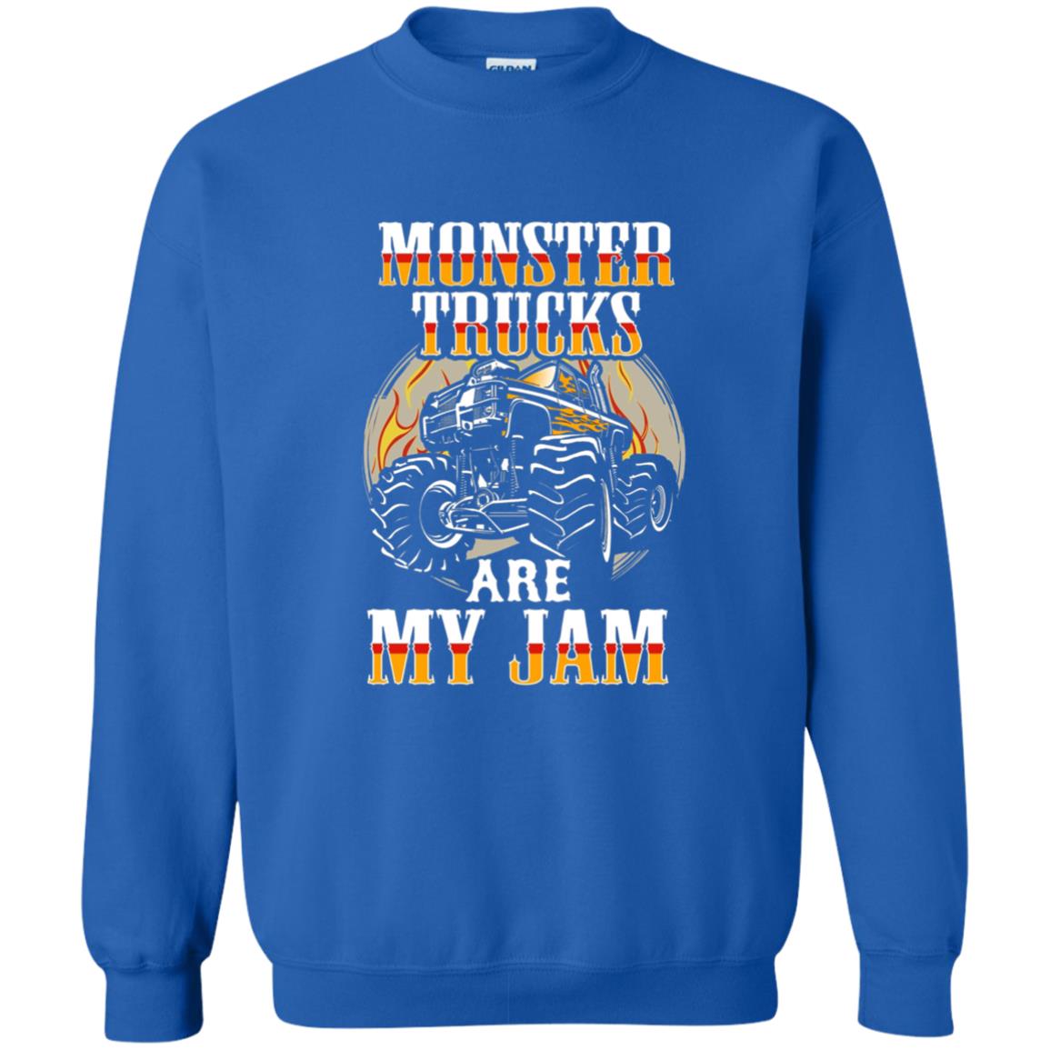 Funny Trucker T-shirt Monster Truck Are My Jam Royal