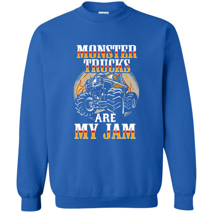 Funny Trucker T-shirt Monster Truck Are My Jam Royal