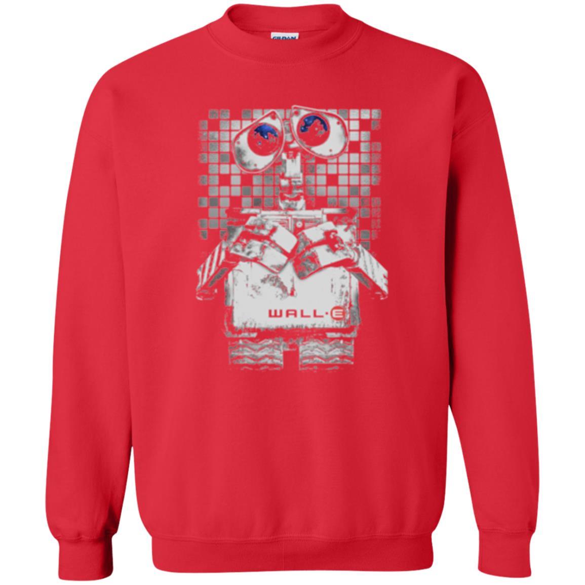 Film T-shirt Wall-e Tile Portrait Graphic Red