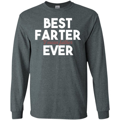 Daddy T-shirt Best Farter Ever Best Father Ever Dark Heather