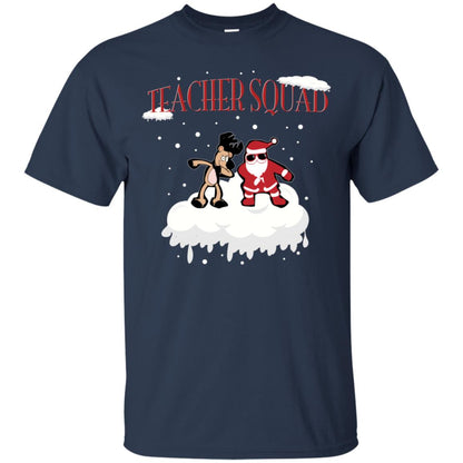 Teacher Squad Teaching X-mas Gift Shirt Navy